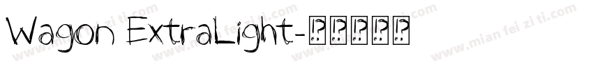 Wagon ExtraLight字体转换